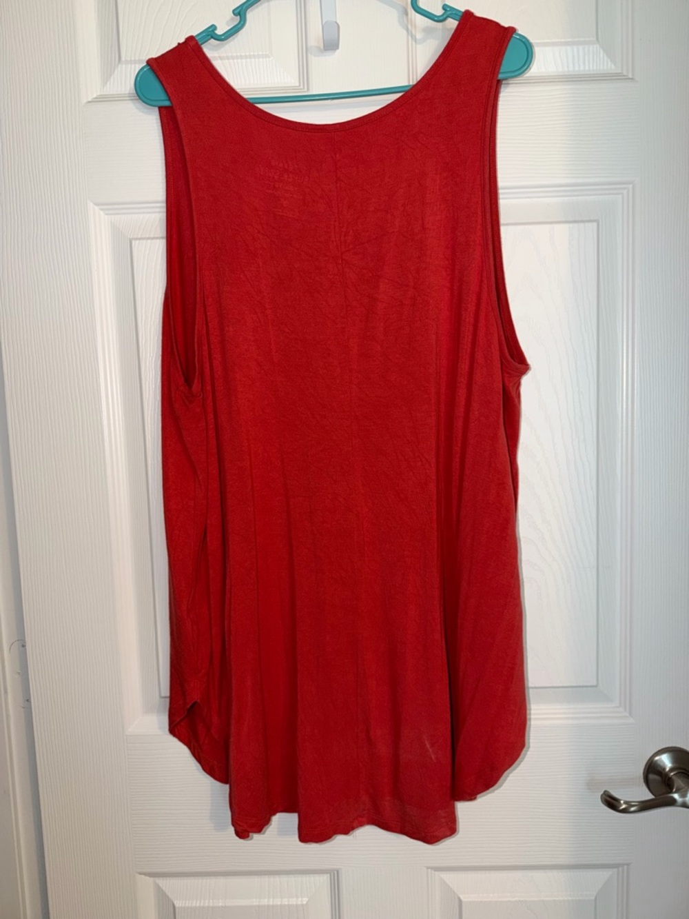 torrid coral/red V-Neck Super Soft Sleeveless Tank - Picture 3 of 3